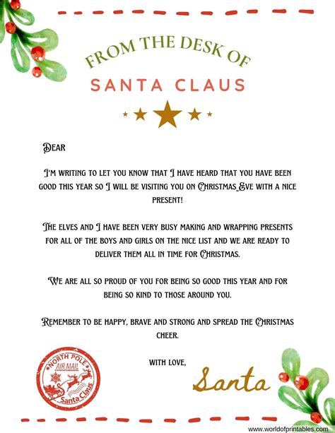 Letters from Santa .